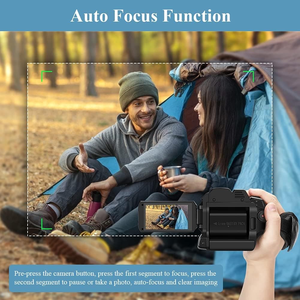 دوربین فیلم برداری مدل 4K Camcorder 48MP 60FPS 30X IR Night Vision — تصویر ۵