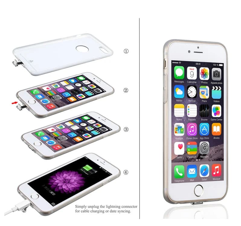 کیت شارژر بیسیم و قاب گیرنده iPhone 6 6S/6 Plus 6S Plus Antye Qi — تصویر ۴