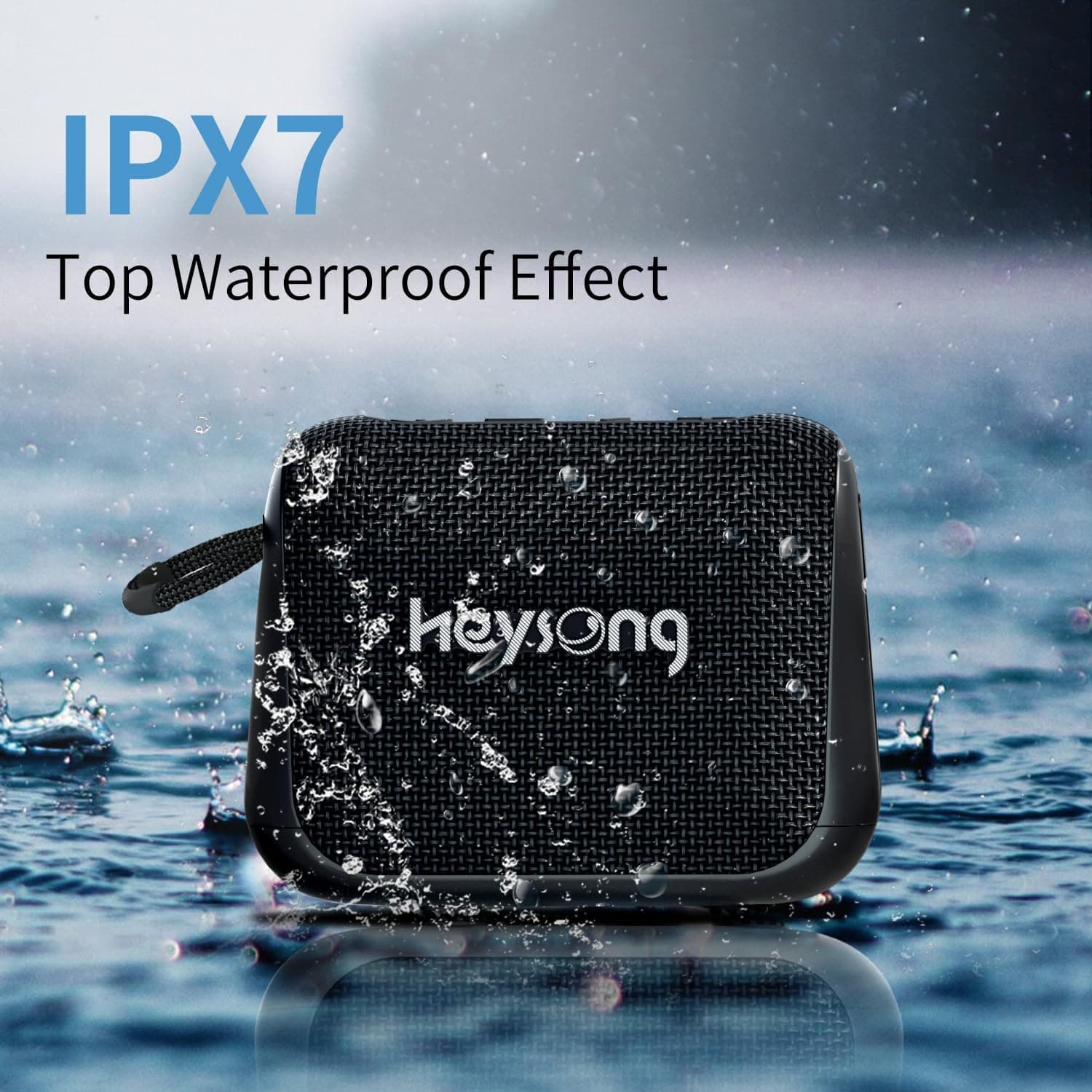 اسپیکر بلوتوث ضد آب HEYSONG مدل Vibe pro — تصویر ۶