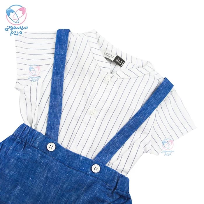 پیراهن و شلوارک طرح جین ایندیگو Indigo 13248 — تصویر ۲