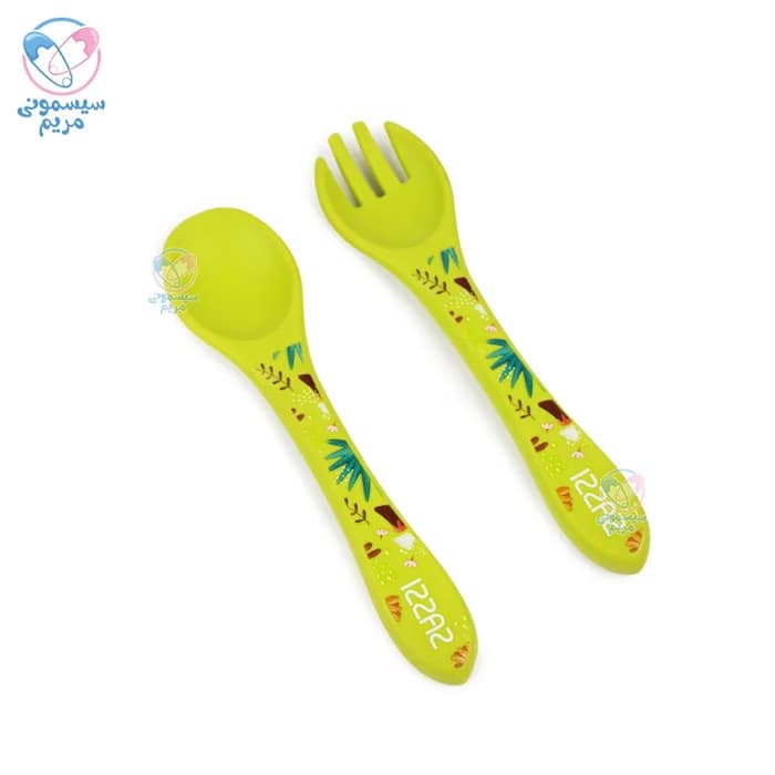 قاشق و چنگال سیلیکونی ساسی Sassi