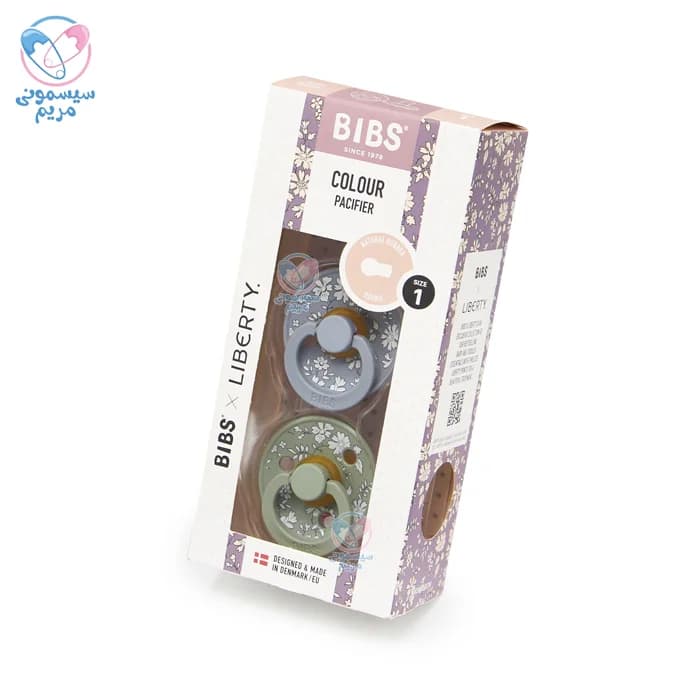 پستانک گلدار دو عددی 0 تا 6 ماه بیبز Bibs — تصویر ۳