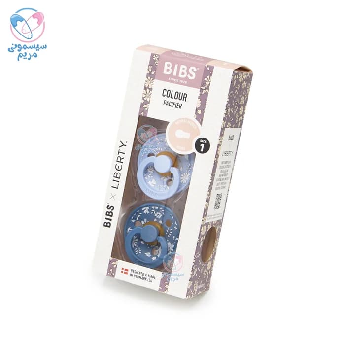 پستانک گلدار دو عددی 0 تا 6 ماه بیبز Bibs — تصویر ۲