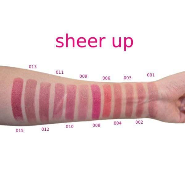 رژ لب جامد شیرآپ فلورمارflormar مدل SHEER UP LIPSTICK همه شماره ها — تصویر ۵