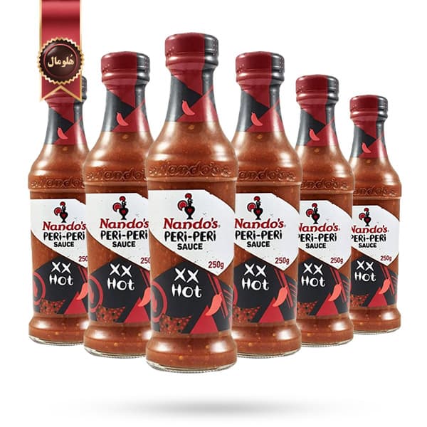 6 عدد سس ناندوز Nando’s مدل دبل ایکس هات XX Hot وزن 250 گرم (اورجینال)