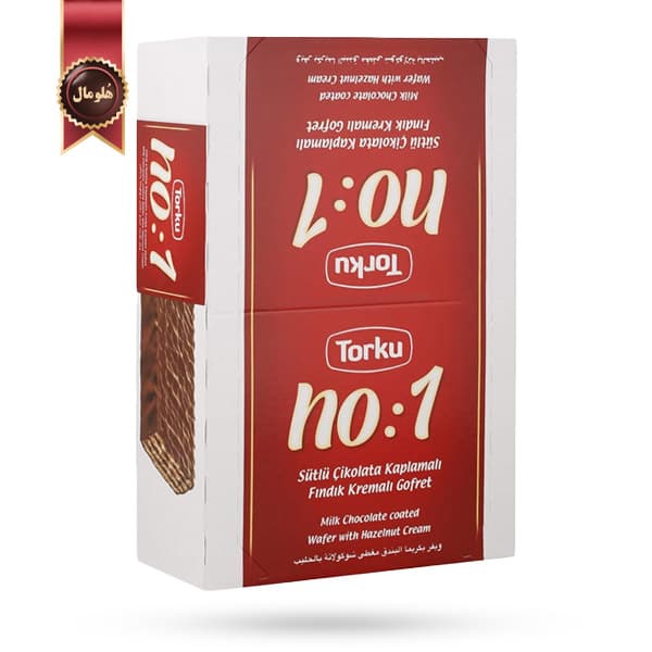 ویفر تورکو Torku مدل شکلات شیری نو وان No:1 milk chocolate بسته 24 عددی (اورجینال)