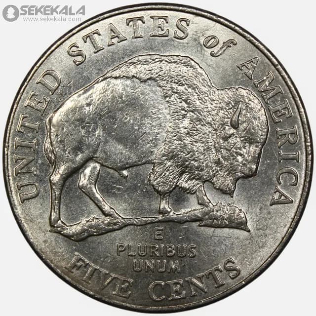 سکه 5 سنت یادبودی آمریکا 2005 D (جفرسون)(سفر اکتشافی لوئیس و کلارک)