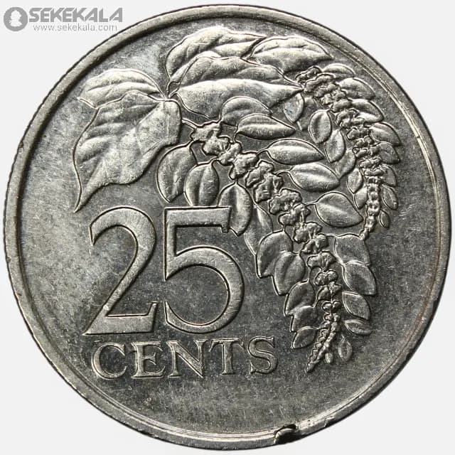 سکه 25 سنت کمیاب ترینیداد و توباگو 1999