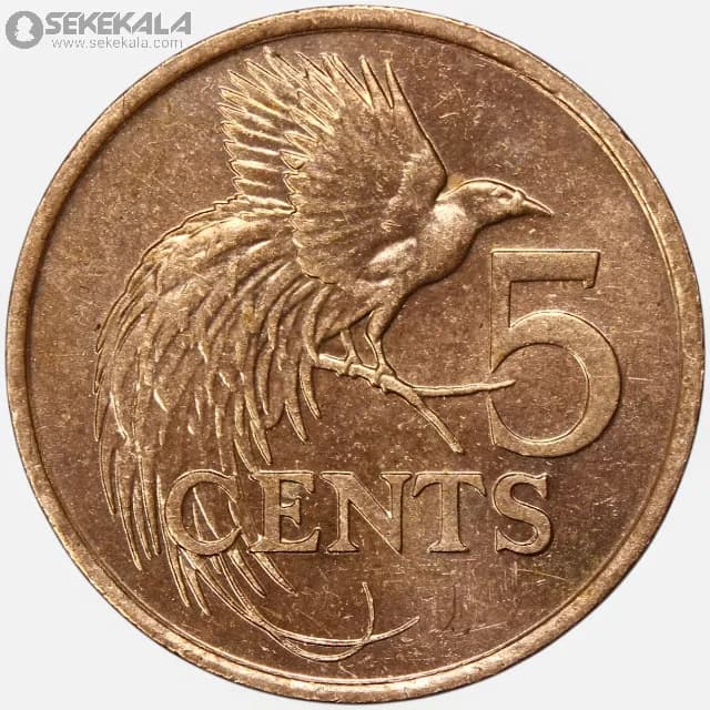سکه 5 سنت کمیاب ترینیداد و توباگو 1997