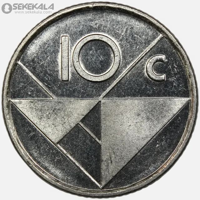 سکه 10 سنت آروبا 2002 (مستعمرات هلند)(AU) — تصویر ۲