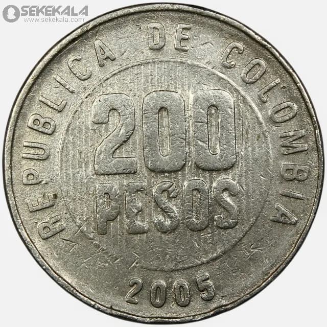 سکه 200 پزو کلمبیا 1994 – 2009