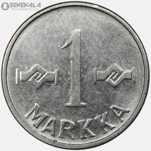 سکه 1 مارکا کمیاب فنلاند 1957