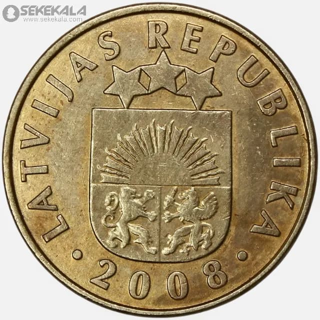 سکه 10 سانتیمو لتونی 2008