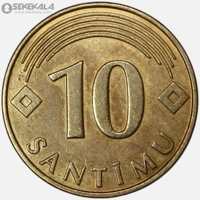سکه 10 سانتیمو لتونی 2008 — تصویر ۲