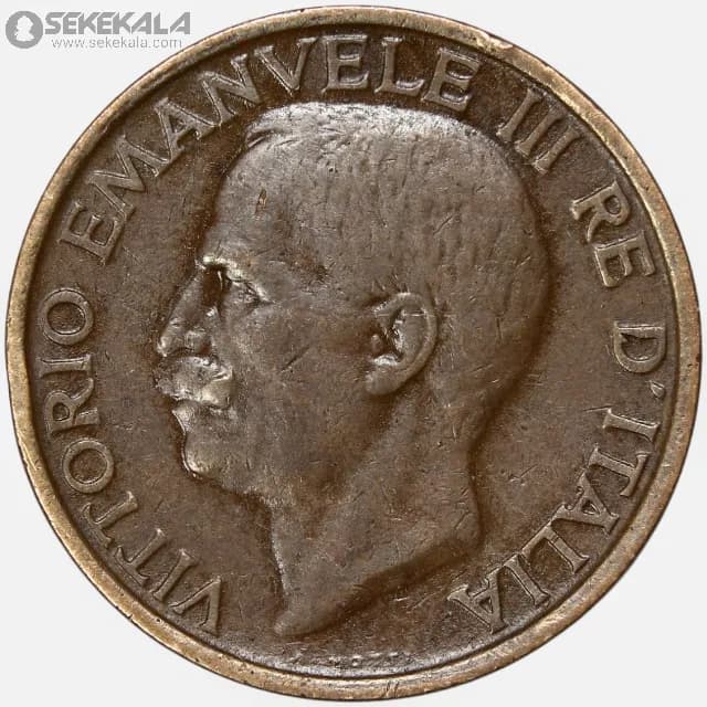 سکه 10سنتسیمی ایتالیا 1921 (ویکتور امانوئل سوم) — تصویر ۲