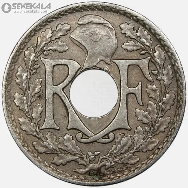سکه 10 سنتیم فرانسه 1918 (جمهوری سوم) — تصویر ۲