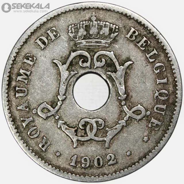 سکه 10 سنتیم بلژیک 1902 (لئوپولد دوم)