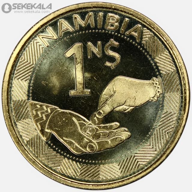 سکه 1 دلار کمیاب نامیبیا 2025 (UNC)