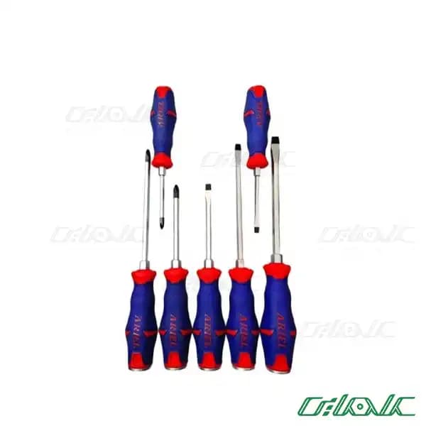 ست پیچ گوشتی 7 عددی آریل مدل PGZ-0710 (ضربه خور )