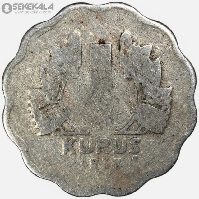 سکه 1 کروش کمیاب ترکیه 1938