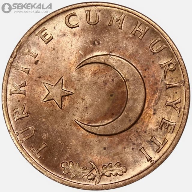 سکه 10 کروش ترکیه 1971 (UNC) — تصویر ۲