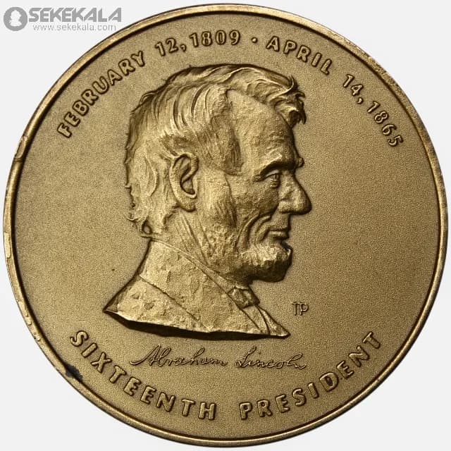 مدال یادبود آبراهام لینکلن – صدمین سالگرد درگذشت (1965) آمریکا