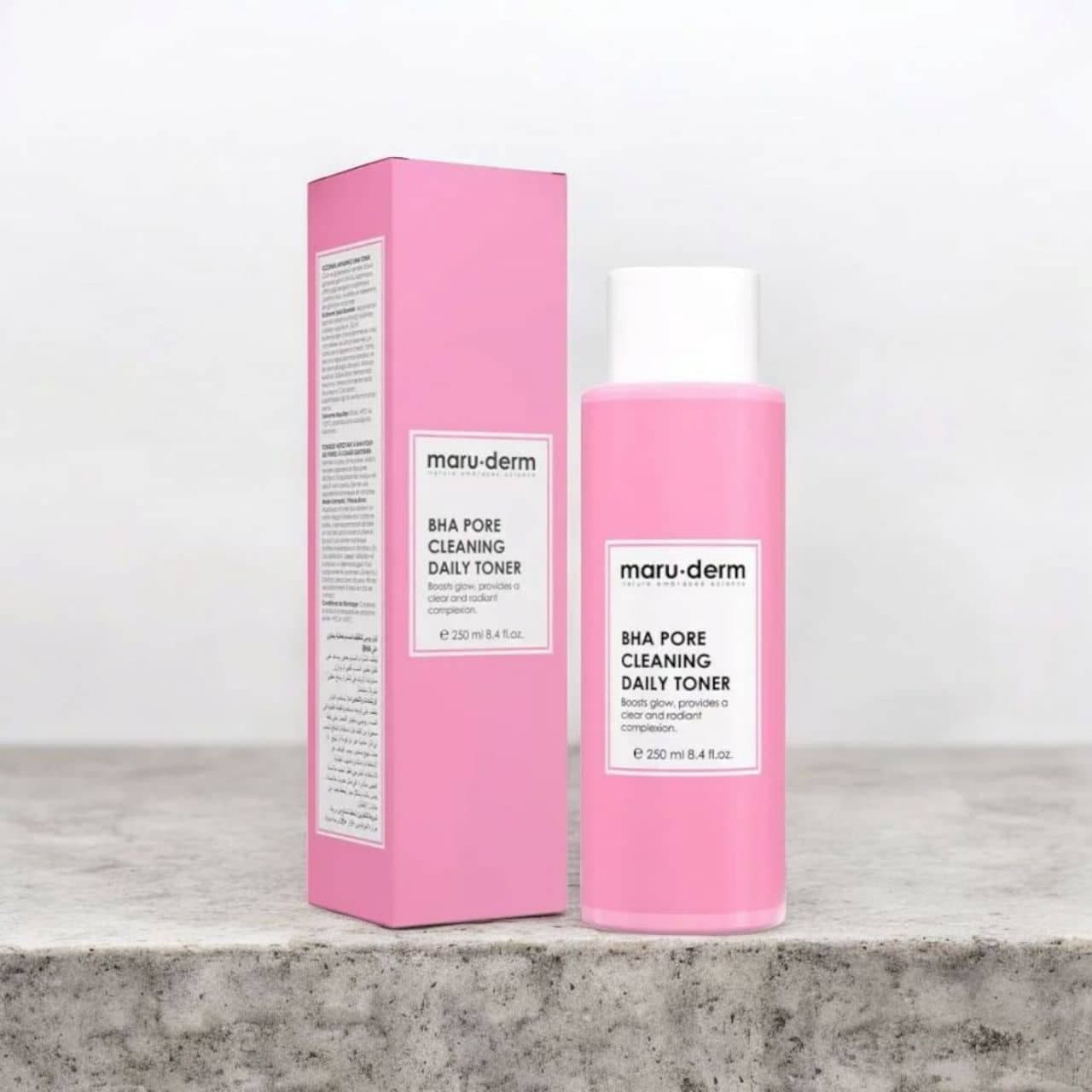 تونر روزانه پاک کننده منافذ BHA مارودرمmaruderm حجم 250 میل — تصویر ۲