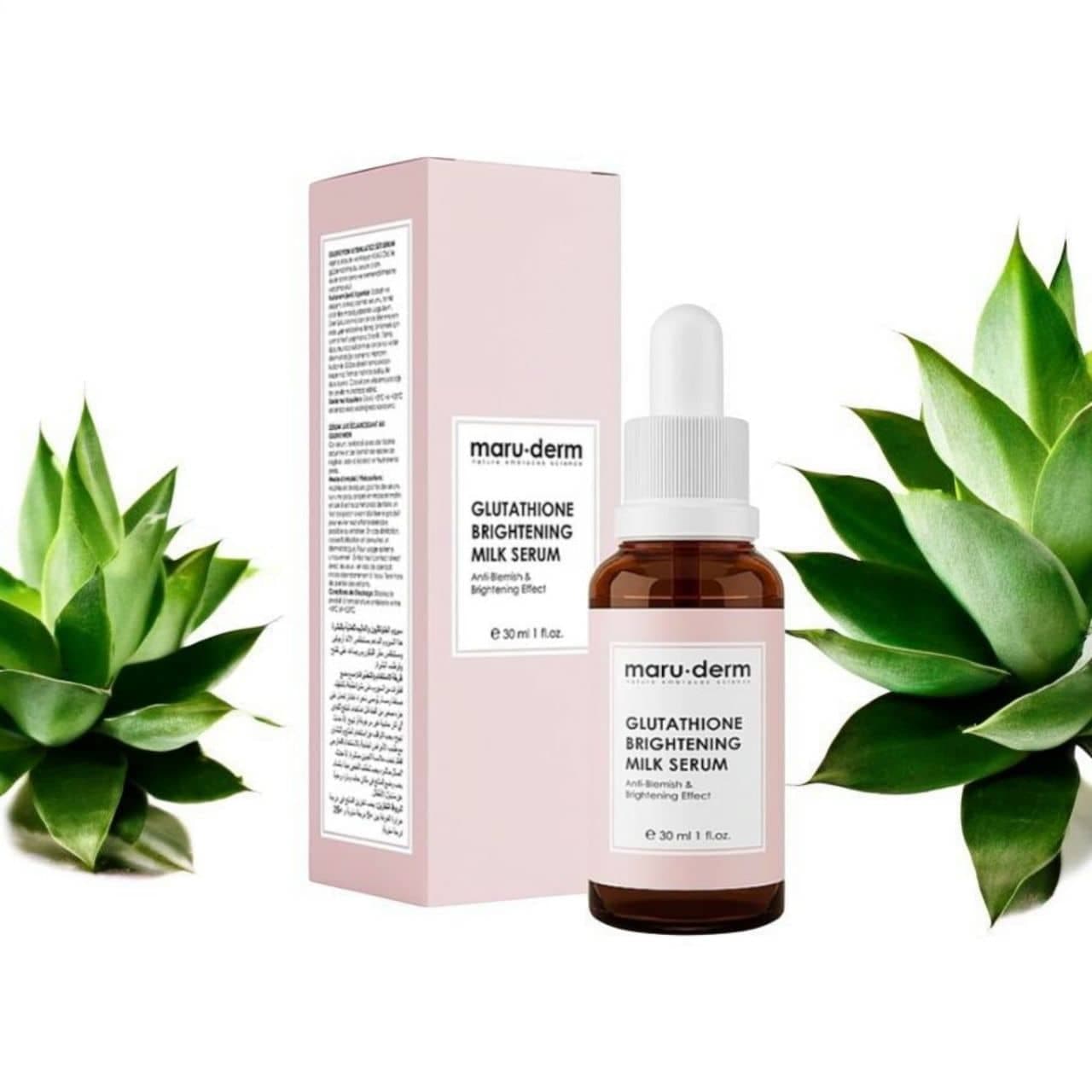 سرم روشن کننده گلوتاتیون شیر مارودرمmaruderm حاوی ضدلک حجم 30 میل — تصویر ۲