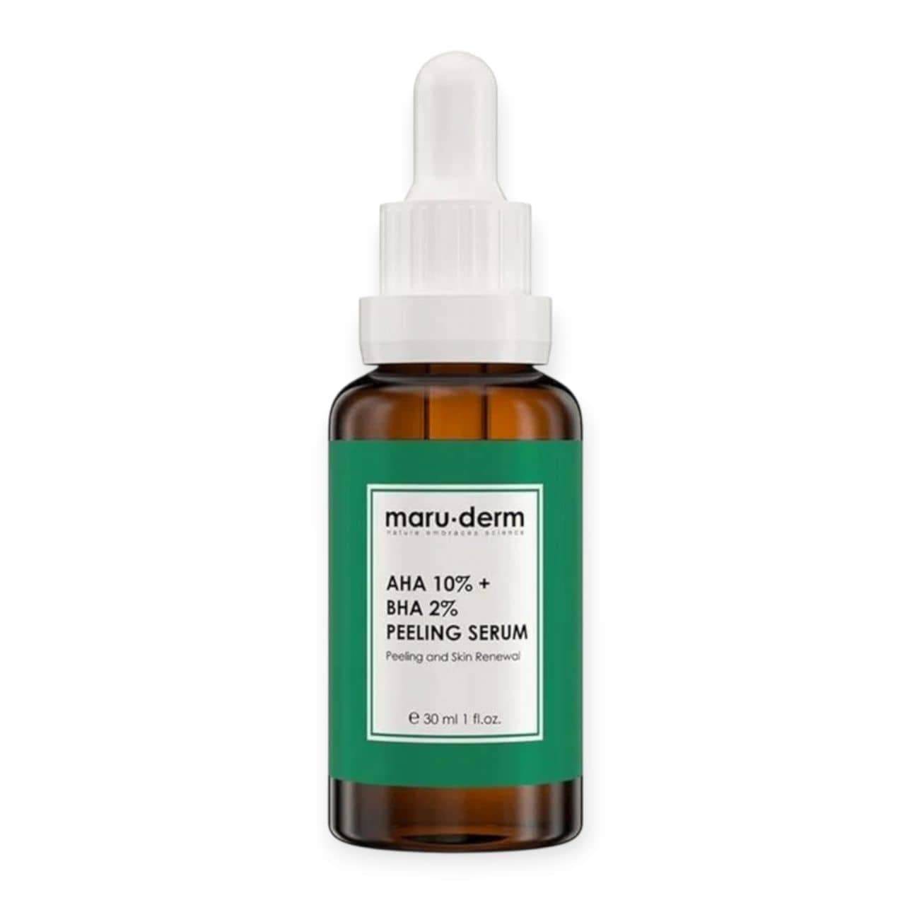 سرم AHA 10% و BHA 2% مارودرمmaruderm لایه بردار حجم 30 میل