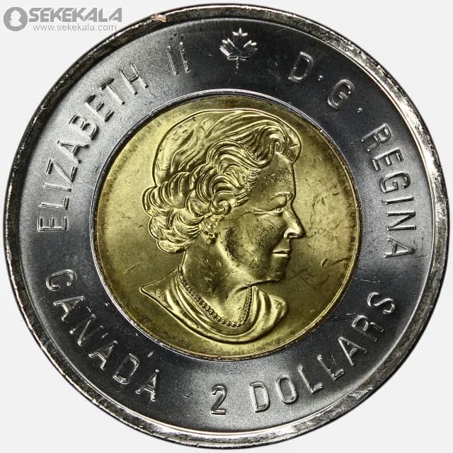 سکه 2 دلار یادبودی کمیاب کانادا 2021 (انسولین)(UNC) — تصویر ۲