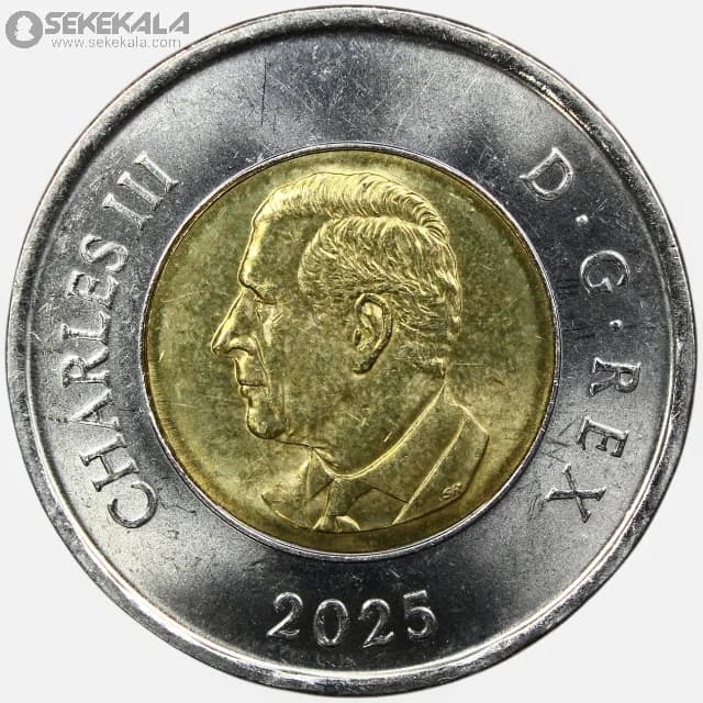 سکه 2 دلار کمیاب کانادا 2025 (چارلز سوم)(UNC)