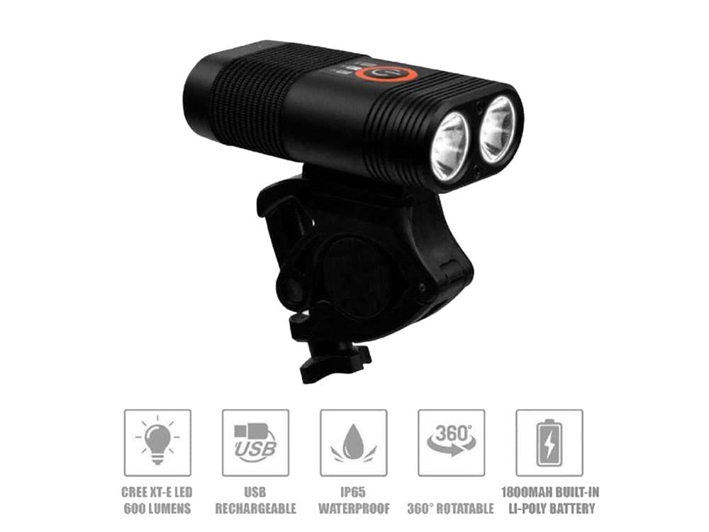 چراغ جلو دوچرخه انرژی مدل Energi 600LM Ebl-3604 — تصویر ۳