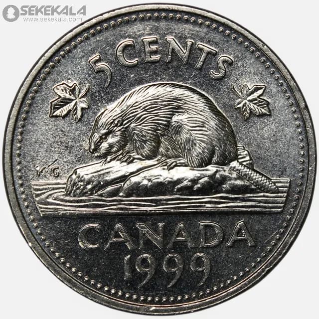 سکه 5 سنت کانادا 1999 (الیزابت)(UNC)