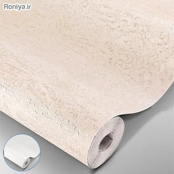 ست کاغذ دیواری کرم بدون شاین مینیمال کد 00199 + طرح ساده