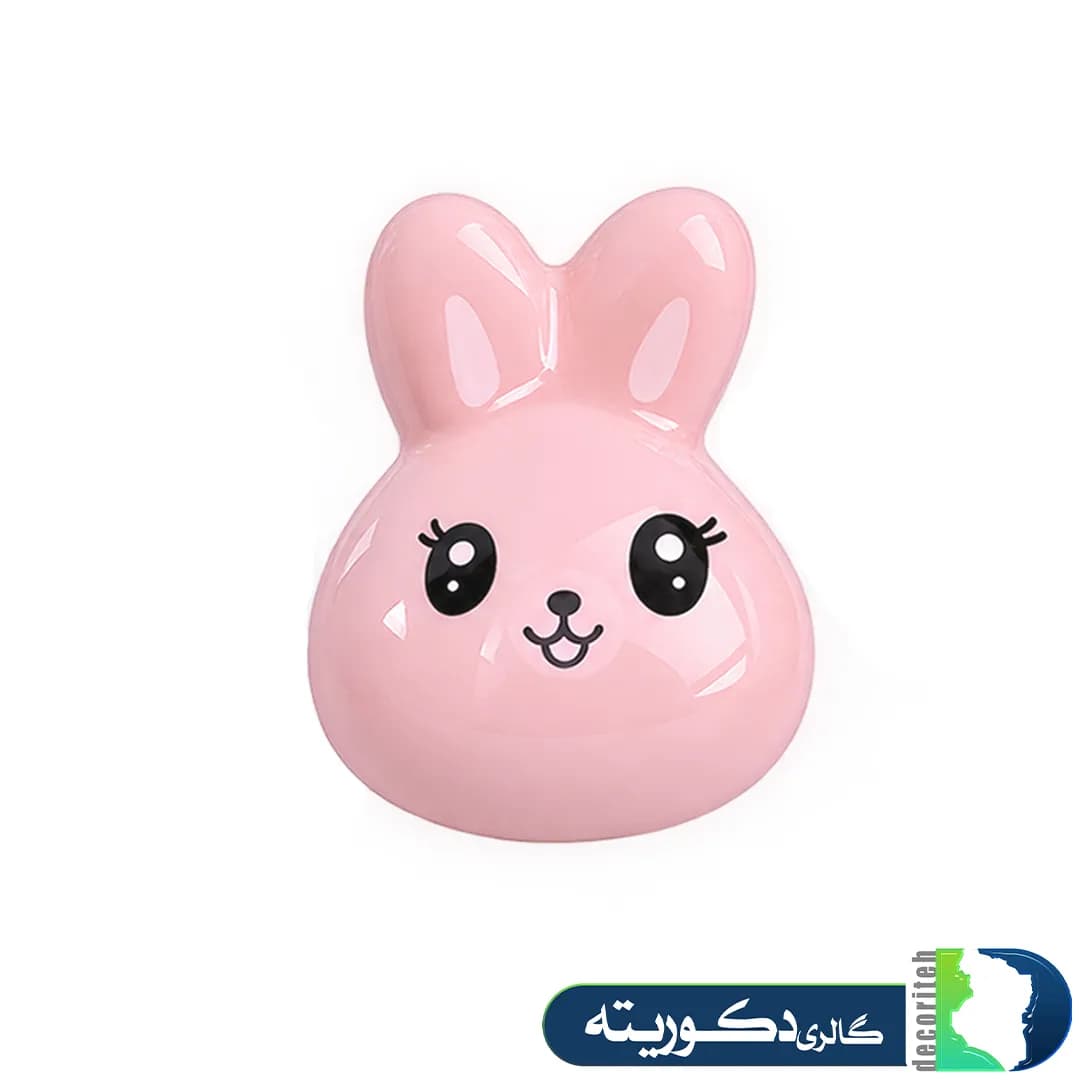 دستگیره تک پیچ عروسکی سرامیکی خرگوشی برند کاپران — تصویر ۵