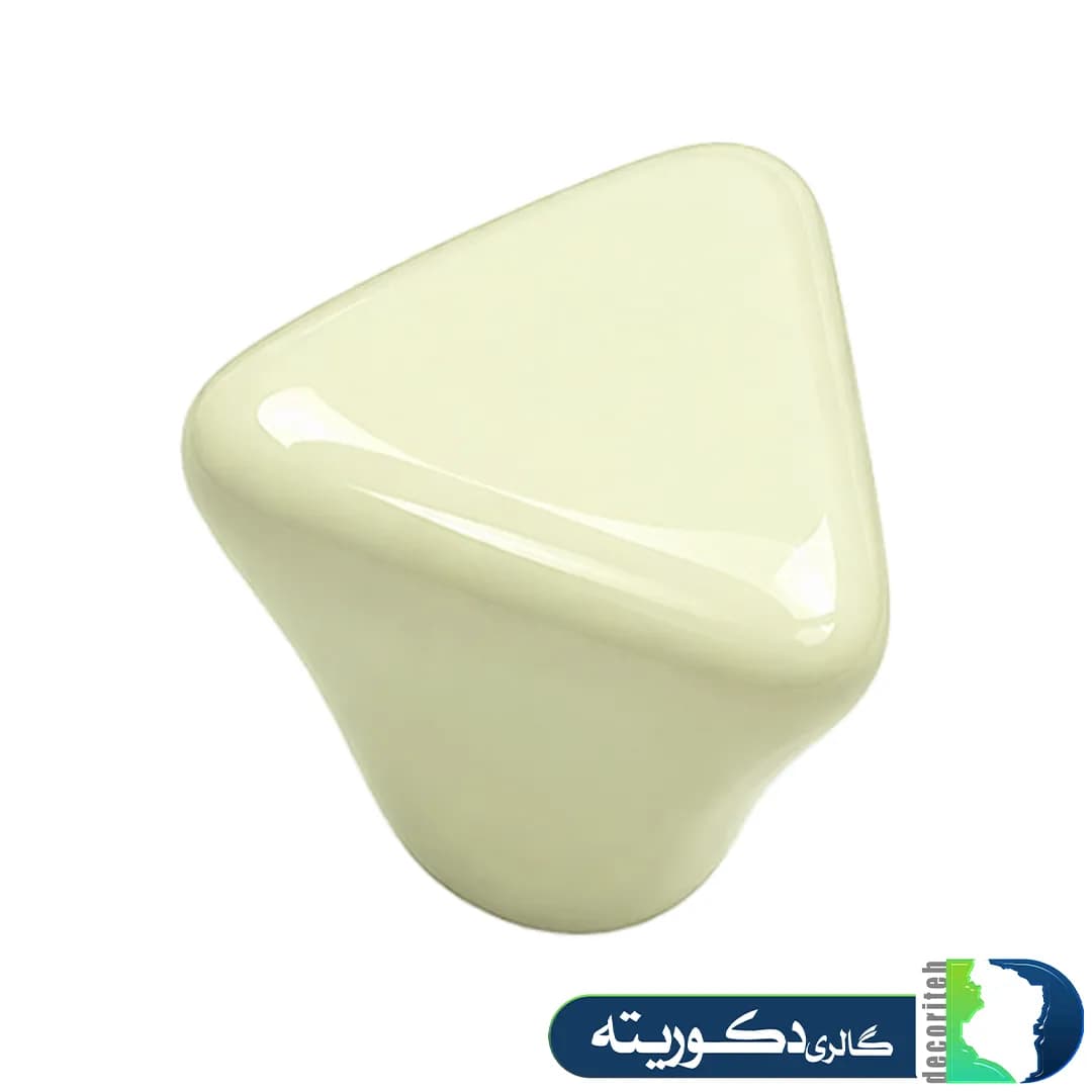 دستگیره تک پیچ عروسکی سرامیکی مثلث برند کاپران — تصویر ۲