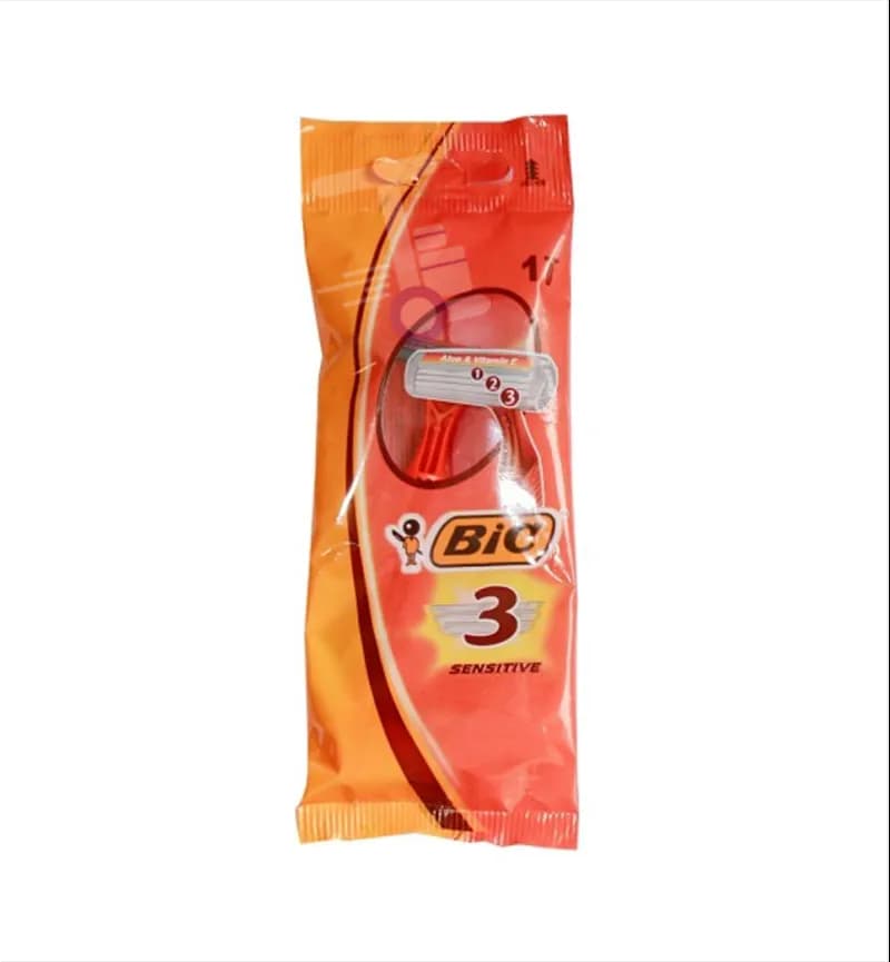 تیغ 3 لبه بیک Bic مدل Sensitive بسته 1 عددی