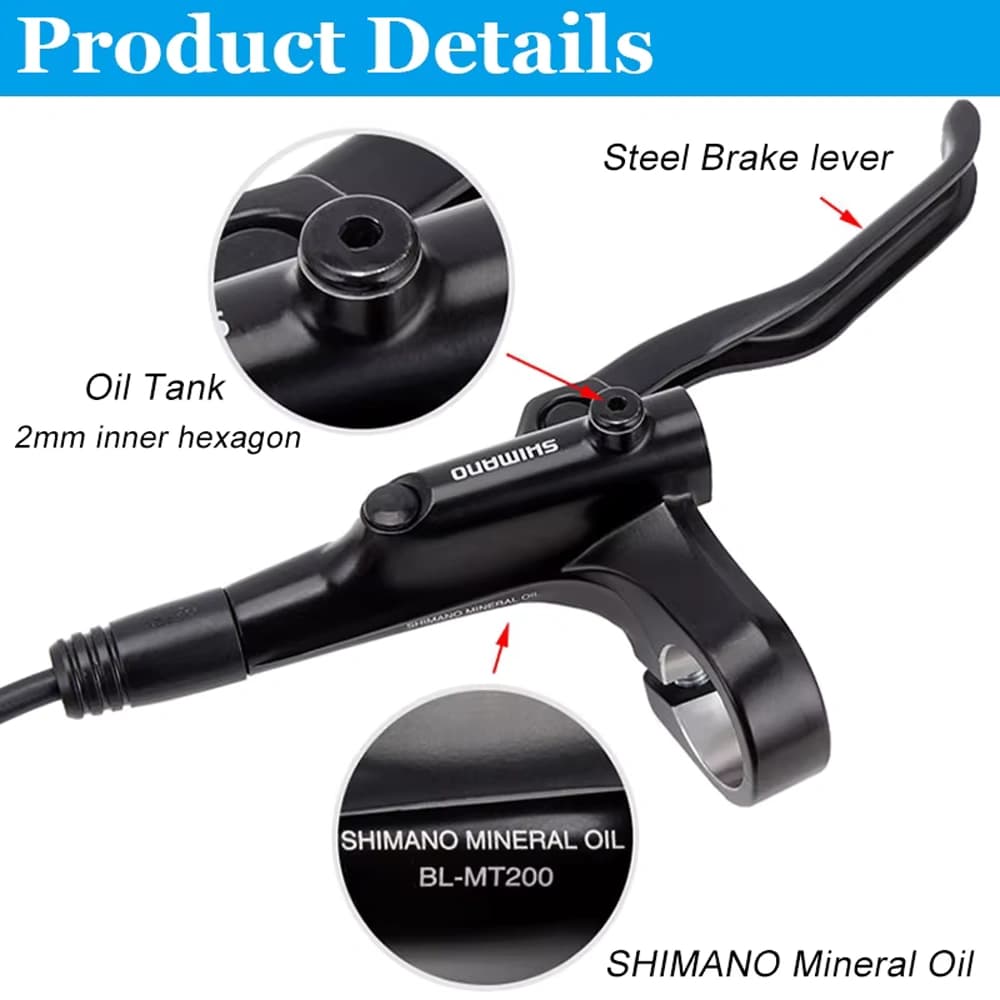 ست ترمز هیدرولیک دوچرخه شیمانو مدل SHIMANO BL-MT201 — تصویر ۲