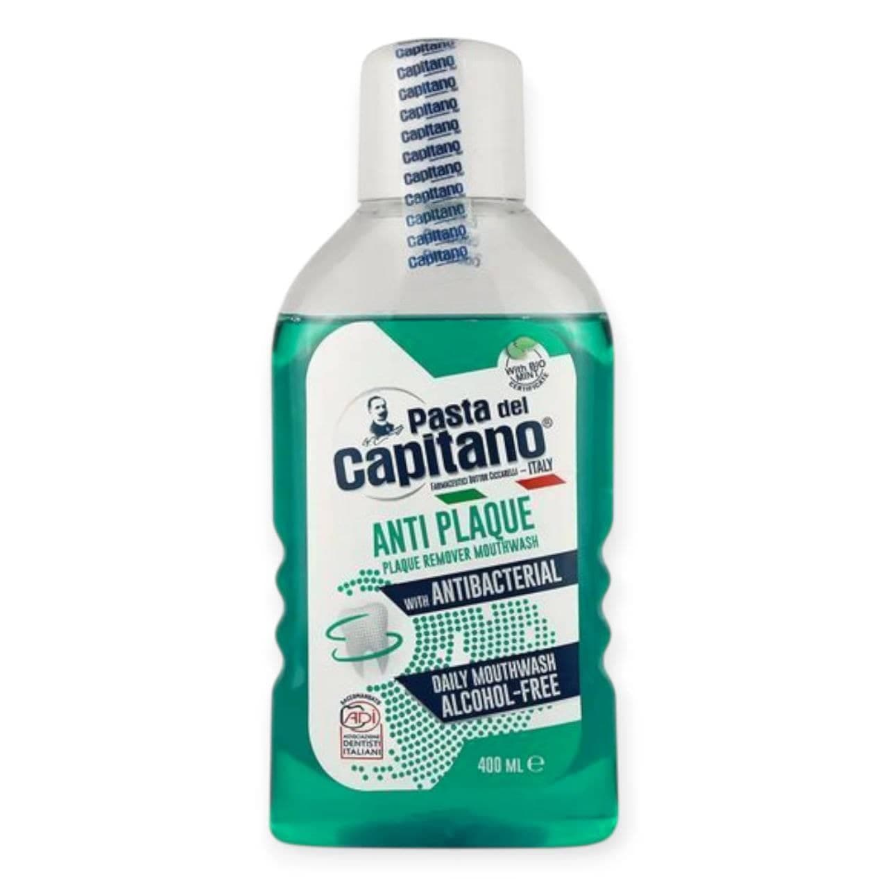 دهانشویه ضدپلاک پاستا دل کاپیتانو PASTA DEL CAPITANO حجم 400 میل