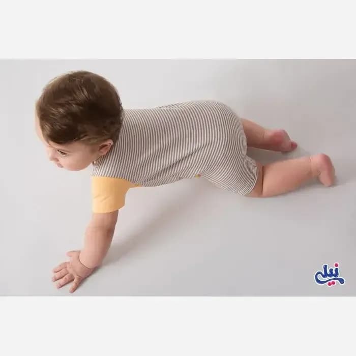 رامپر نوزادی شیر نخ پنبه ضد حساسیت — تصویر ۴