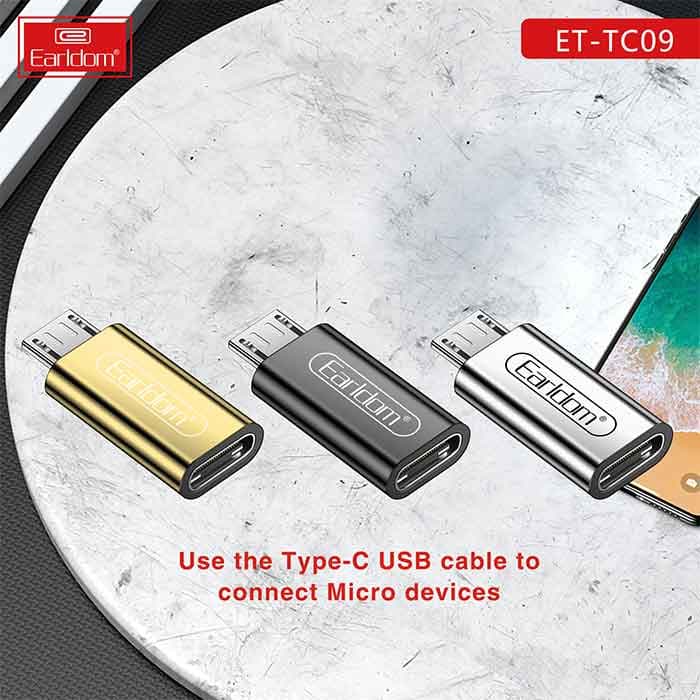 مبدل Type-C به Micro-usb ارلدام مدل TC09 — تصویر ۲