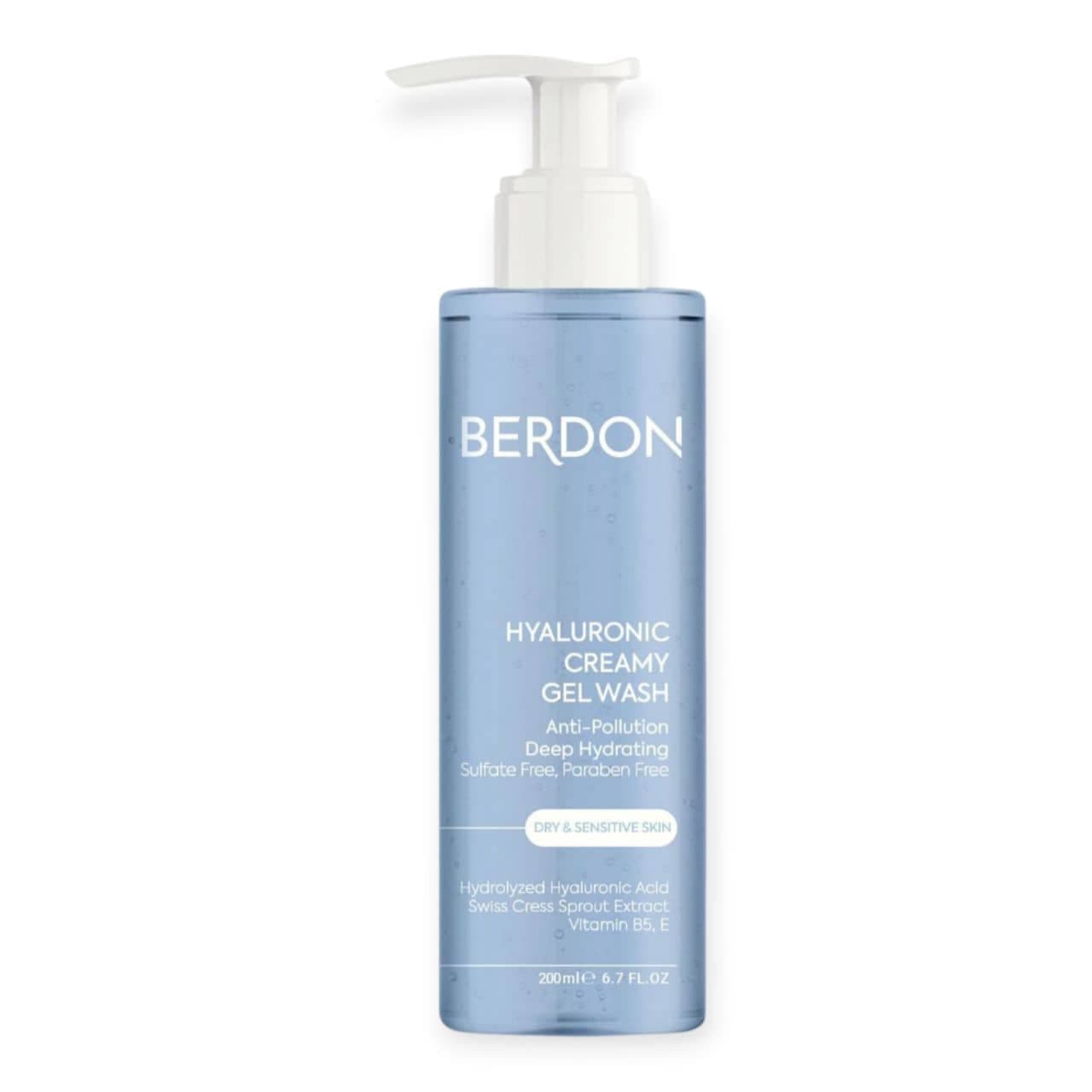 ژل شستشوی کرمی هیالورونیک بردون BERDON مدل Hyaluronic حجم 200 میل