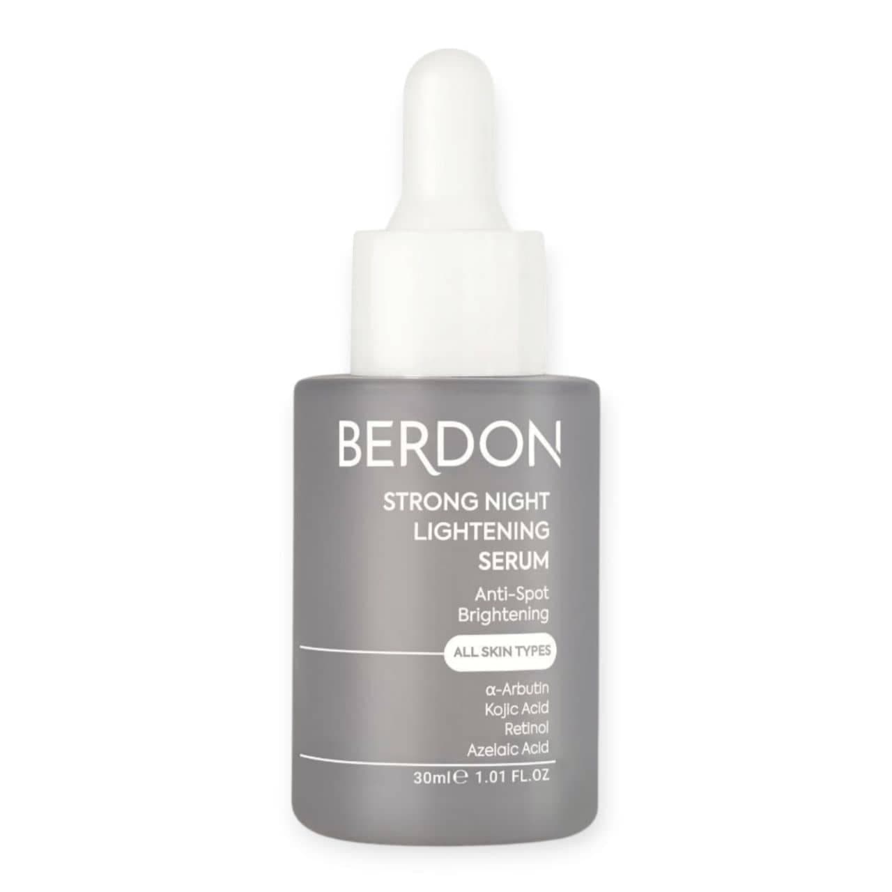 سرم روشن کننده قوی شب بردون BERDON مدل Strong Night Lightening حجم 30 میل