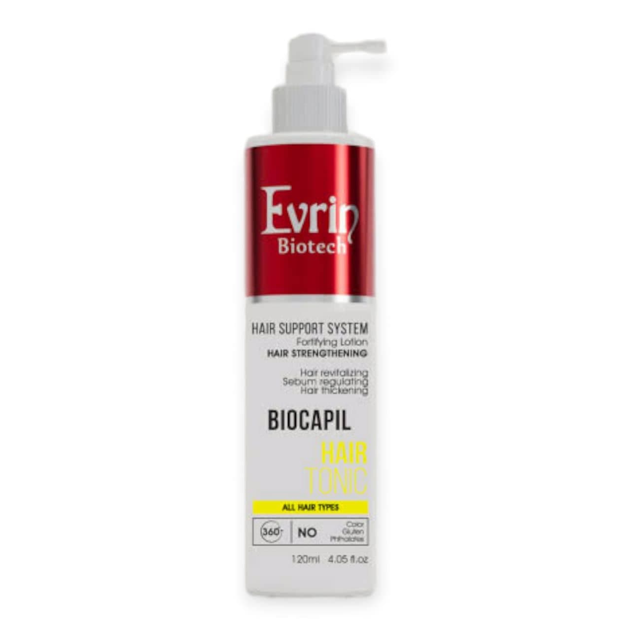 تونیک تقویت کننده مو اورین Evrin مدل BioCapil حجم 120 میل