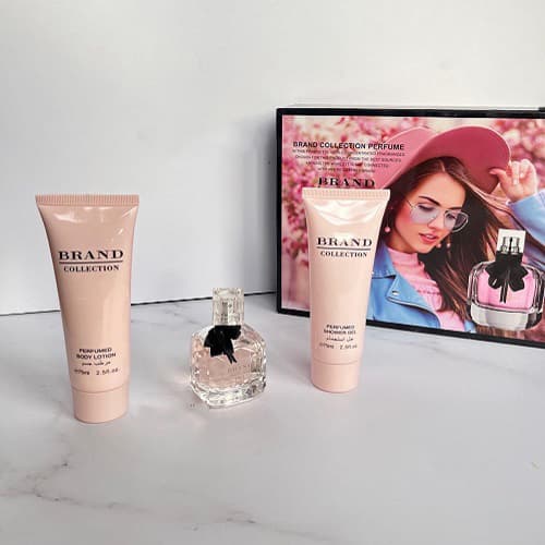 پک هدیه زنانه (3 عددی) برند کالکشن رایحه ادکلن ایو سن لورن مون پاریس | YSL Mon Paris Brand collection Gift Set کد 092
