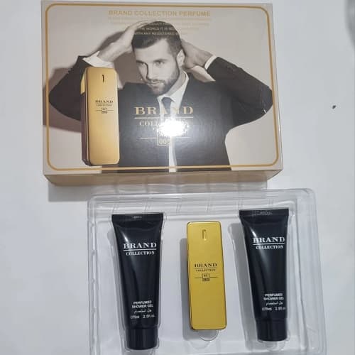 پک هدیه مردانه (3 عددی) برند کالکشن رایحه ادکلن پاکورابان وان میلیون | Paco Rabanne 1 Million Brand Collection Gift Set کد 005 — تصویر ۲