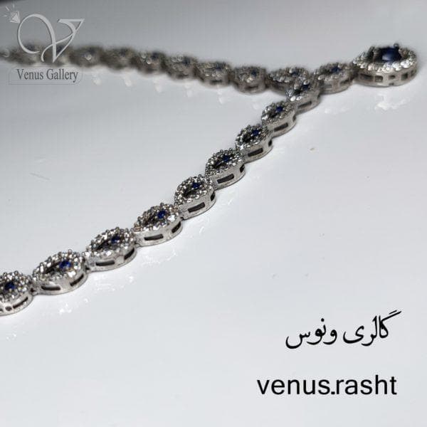 سرویس نقره زنانه با یاقوت کبود صنعتی — تصویر ۲