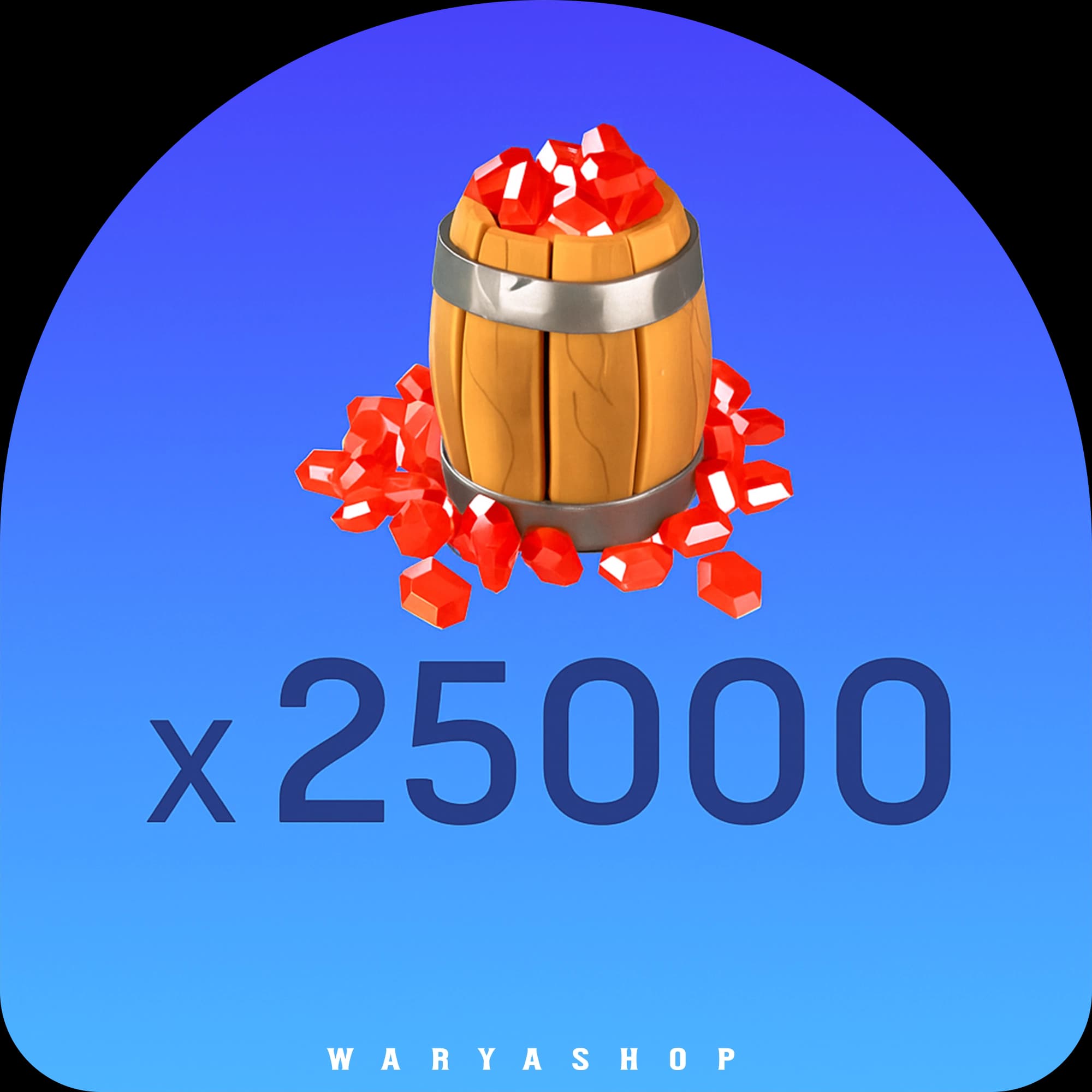 25000 جم رایز آف کینگدام