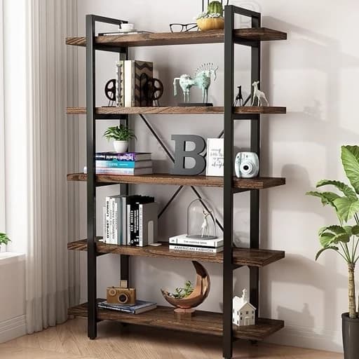 کتابخانه فلزی 5 طبقه – ارسال رایگان مبلمان اورلین مدل 967342