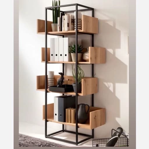 کتابخانه فلزی کد k43 مبلمان اورلین مدل 967304